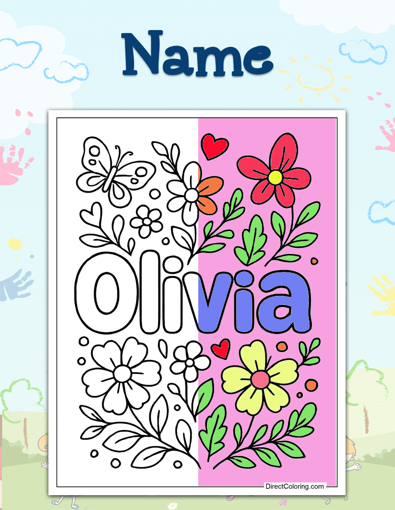 Name Coloring Pages